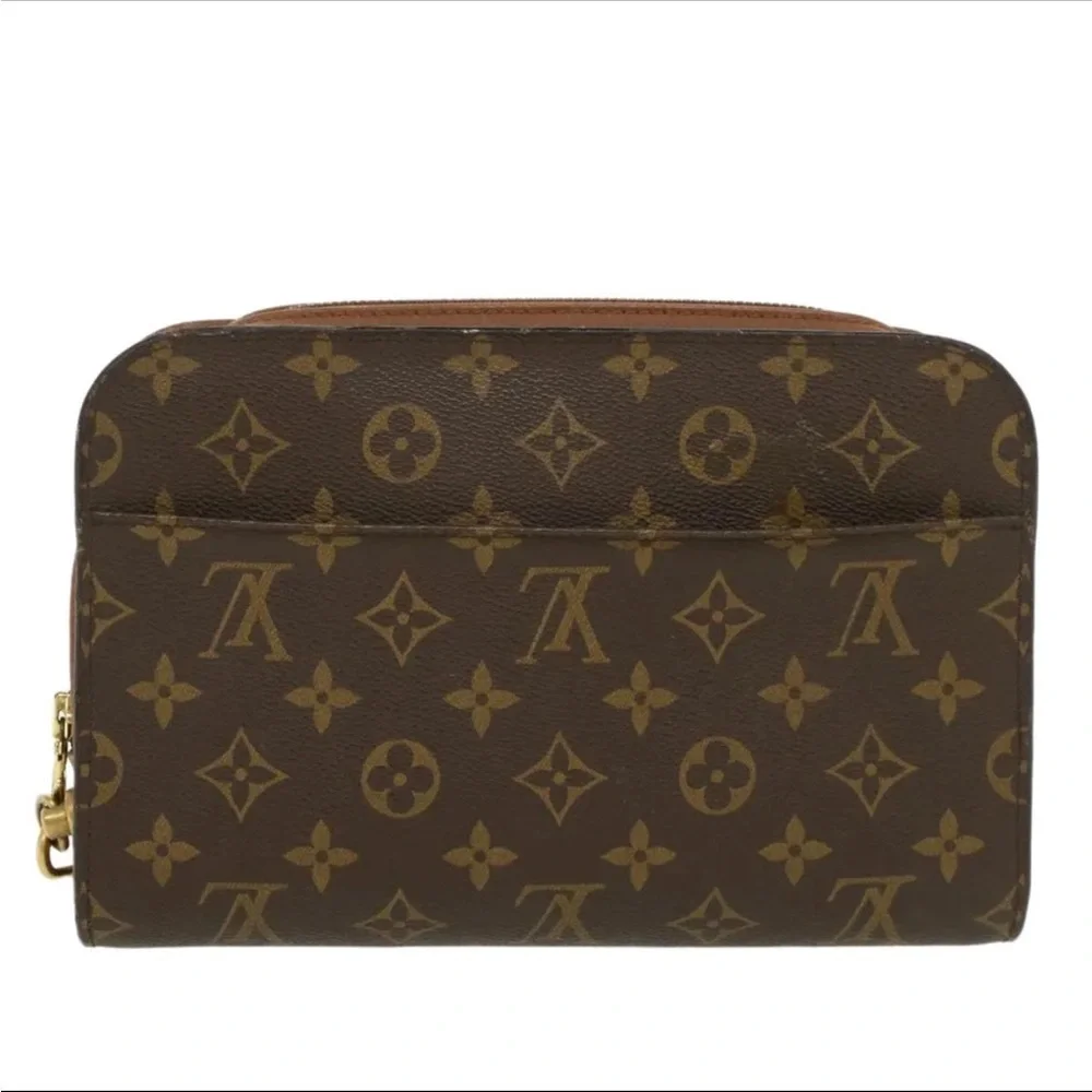 Authentic Vintage LOUIS VUITTON Monogram Orsay Clutch Bag M51790 LV Auth 43537